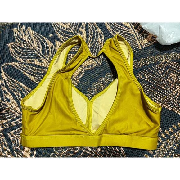 NWT Niyama Sol Chartreuse Eclipse bra yellow mustard activewear yoga sz XS - Picture 5 of 5